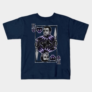 T'Challa King Card Kids T-Shirt